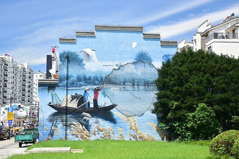 2020年8月2日拍攝的江蘇省張家港市永聯(lián)村。