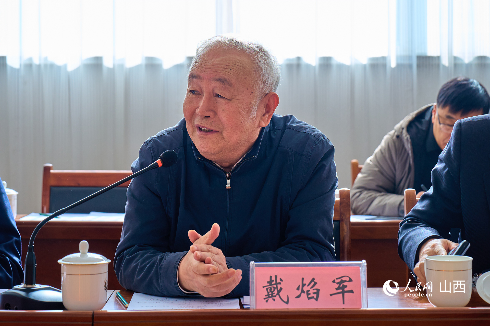 中央黨校（國家行政學院）黨建教研部原副主任、教授戴焰軍。人民網(wǎng) 張超寧攝